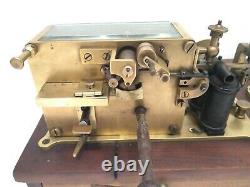 Antique Siemens Railroad Telegraph Sending Receiving Station Morse Ink Writer