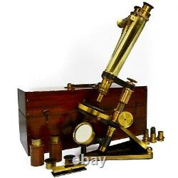 Antique Smith Beck & Beck binocular Microscope, 1860s