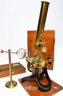 Antique'Society of the Arts' pattern microscope, circa 1900