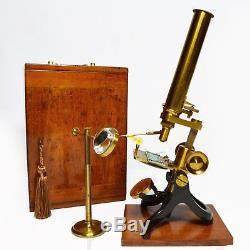 Antique'Society of the Arts' pattern microscope, circa 1900