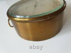 Antique T. Wheeler Brass Compensated Barometer 1918 12.5cm UK Seller