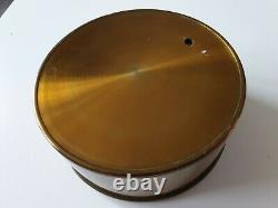 Antique T. Wheeler Brass Compensated Barometer 1918 12.5cm UK Seller