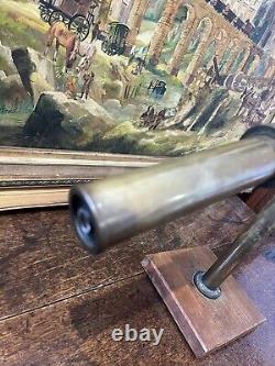 Antique Table Top Brass Telescope