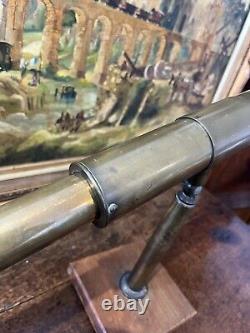 Antique Table Top Brass Telescope