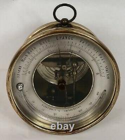 Antique Thermometer & Barometer, PHBN France, 5 Aneroid, Holosteric, Barrel