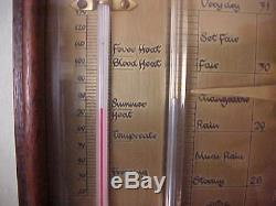 Antique Thomas Wright Georgian Style Mahogany Stick Barometer