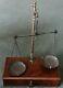 Antique Travelling Brass Apothecary Chemist Scales & Weights in Draw Box