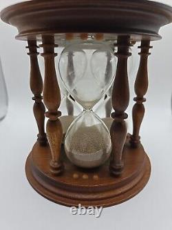 Antique Triple Glass Timer Hourglass Sand Glass 20th Century