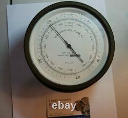Antique U. S. Weather Bureau G101 Barometer Abt 6 Inches Heavy Rare Piece