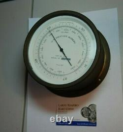 Antique U. S. Weather Bureau G101 Barometer Abt 6 Inches Heavy Rare Piece