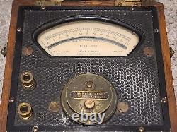 Antique Unipivot Galvanometer Cased Scientific Instrument Meter -Robt W. Paul Co