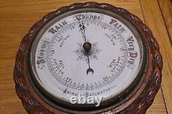 Antique Victorian Barometer Nautical Maritime Ship Marine Boat Instrument