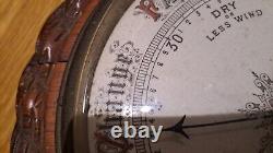 Antique Victorian Barometer Nautical Maritime Ship Marine Boat Instrument