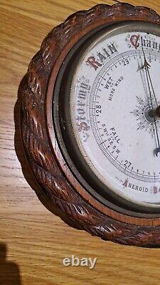 Antique Victorian Barometer Nautical Maritime Ship Marine Boat Instrument