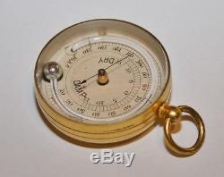 Antique Victorian Cased Pocket Protimeter (Damp Meter) & Thermometer Compendium