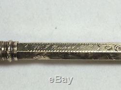 Antique Victorian Gold Mechanical Pencil & Seal Owned by Dr. W. J. Buhot MD