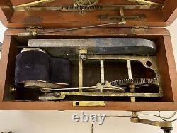 Antique Victorian Magneto Electric Shock Quack Therapy Machine with Probes Dial