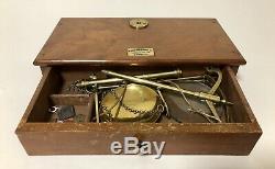 Antique Victorian Travelling Brass Apothecary Chemist Scales & Weights in Box