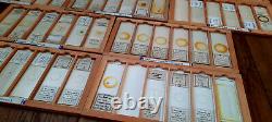 Antique/ Vintage Collection Of Scientific Microscope Slides- 1920 To 1990