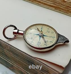 Antique /Vintage Compass Nautical Map and Measuring Wheel Double sided. Germany