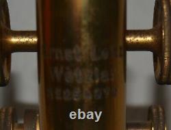 Antique Vintage Ernst Leitz Wetzlar Brass Microscope