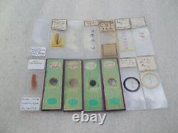 Antique & Vintage Glass Microscope Slides