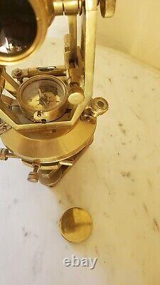 Antique/Vintage like Brass Surveyor Transit Theodolite Compass Telescope