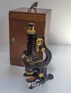 Antique WATSON Service Microscope by W. Watson & Sons, London. 1919