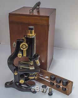 Antique WATSON Service Microscope by W. Watson & Sons, London. 1919