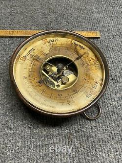 Antique W. M. Welch Scientific Co brass barometer gauge Made In Germany