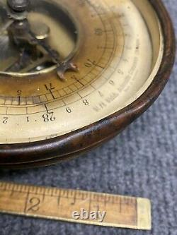 Antique W. M. Welch Scientific Co brass barometer gauge Made In Germany