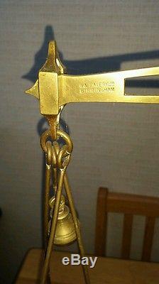 Antique W & T Avery Agate Brass Balance Beam Scales Vintage Scales F2092