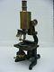 Antique W. Watson & Sons Brass Microscope Bactil