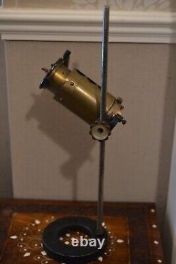 Antique brass ISGT Cooke Troughton Simms Microscope magnifying lamp