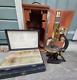 Antique c1911 Ernst Leitz Wetzlar Brass Microscope, Cased, Free Slides Included