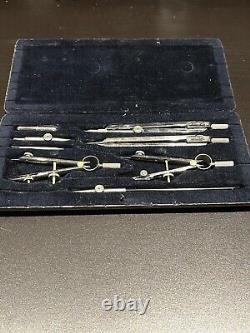 Antique compass drafting set