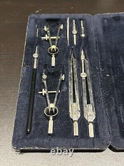 Antique compass drafting set