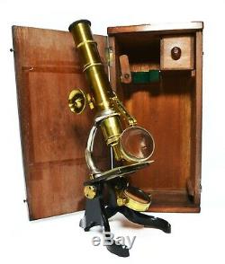 Antique compound microscope