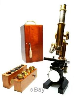 Antique compound microscope, Ernst Leitz, Wetzlar