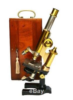 Antique compound microscope, Ernst Leitz, Wetzlar