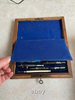 Antique drawing/draftsman instrument set in box