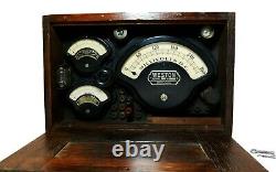 Antique electrical'multimeter' testing equipment, Weston Electrical Corporation