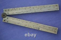 Antique folding Sector early calculating instrument Rothwell Manchester bone