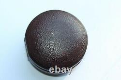 Antique hand held pocket barometer in fitted leather case in working condition