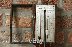 Antique mahogany stick barometer Jos Pastoreli Chester
