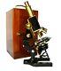 Antique microscope, Carl Zeiss of Jena, 1920s, with fitted case, superb