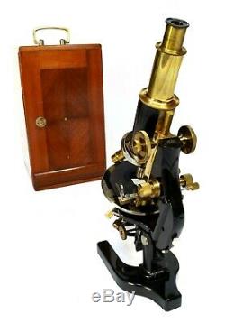Antique microscope, Carl Zeiss of Jena, 1920s, with fitted case, superb