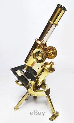 Antique microscope, James Swift & Son of London, circa 1900