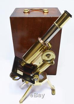 Antique microscope, James Swift & Son of London, circa 1900