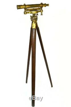 Antique theodolite SURVEYORS LEVEL, Street of London CASE and TRIPOD included